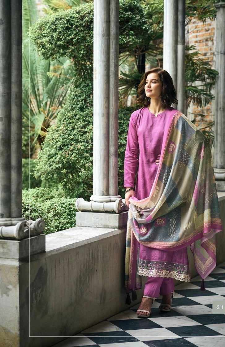 UNSTITCHED JAAM COTTON SUIT