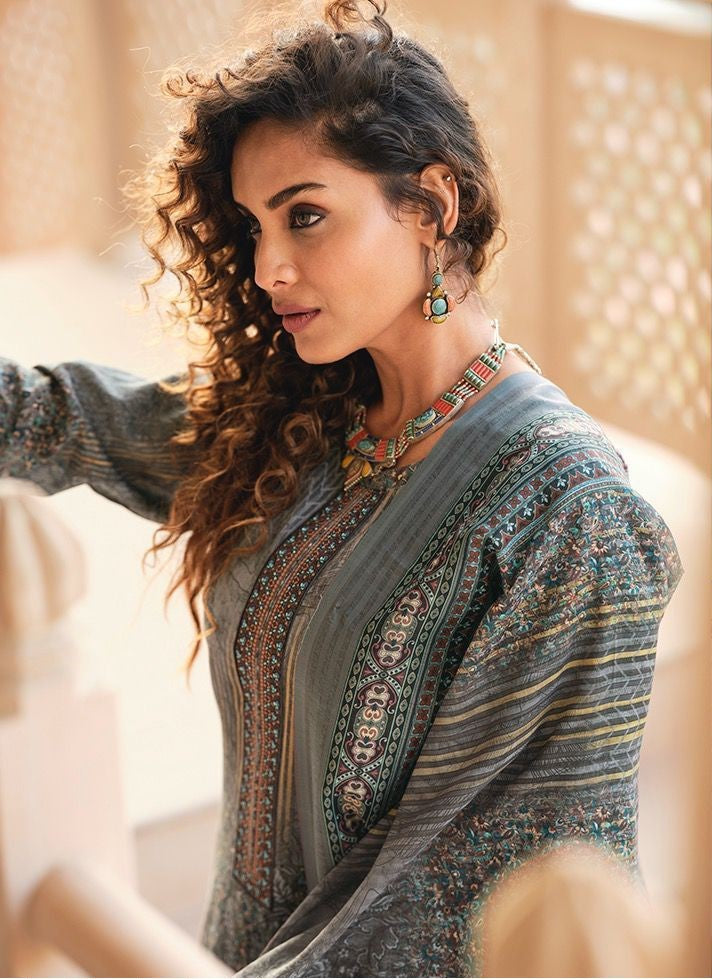 UNSTITCHED JAAM COTTON SALWAR SUIT