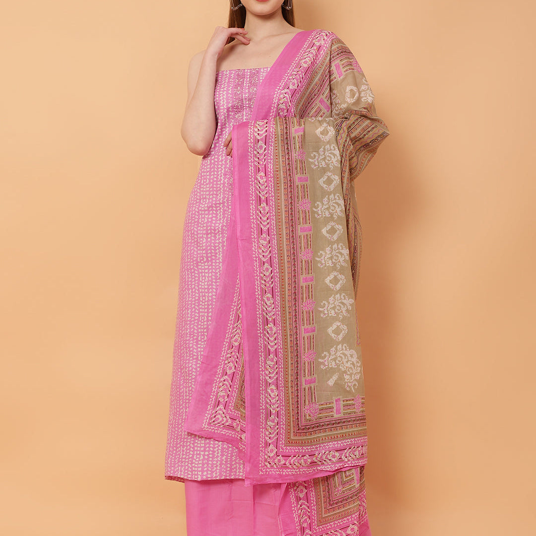 Unstitched Cotton Suit