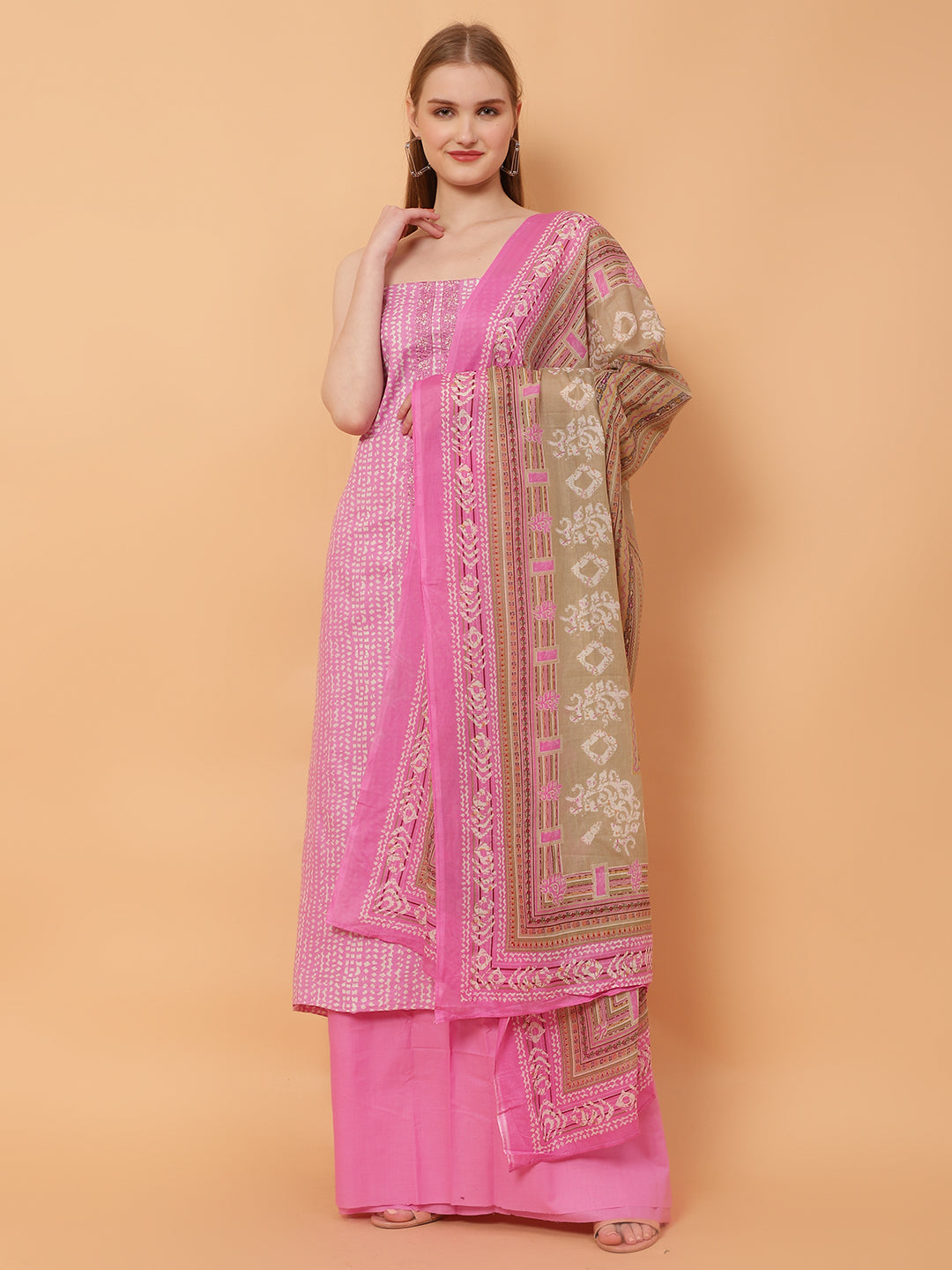 Unstitched Cotton Suit