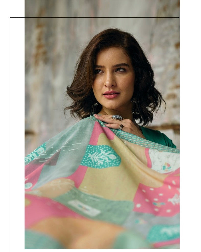 UNSTITCHED JAAM COTTON SUIT