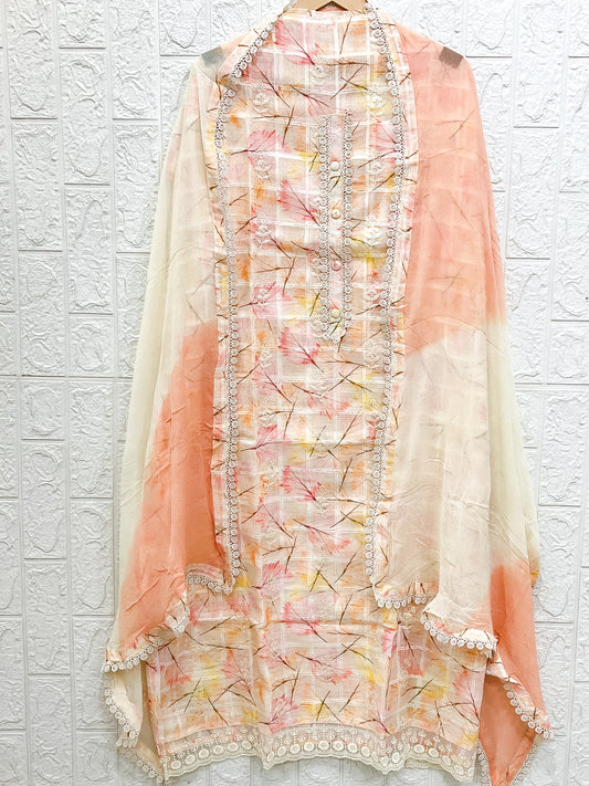 Unstitched Linen Salwar Suits