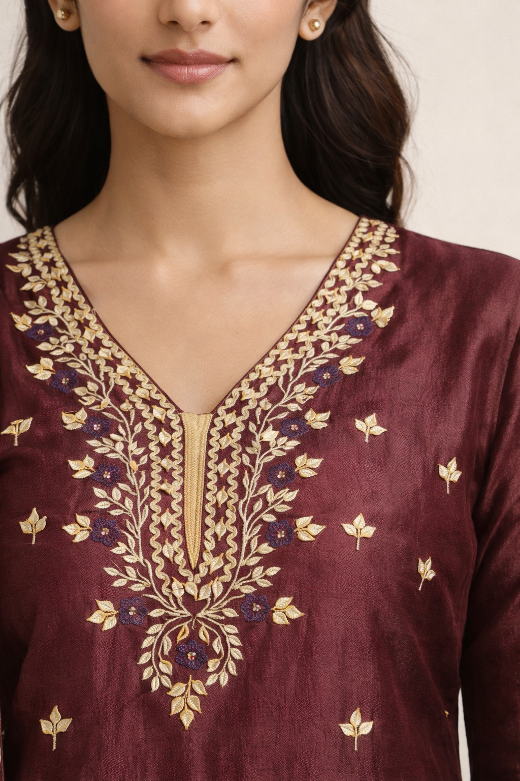 Unstitched Shimmer Tissue Salwar Suit