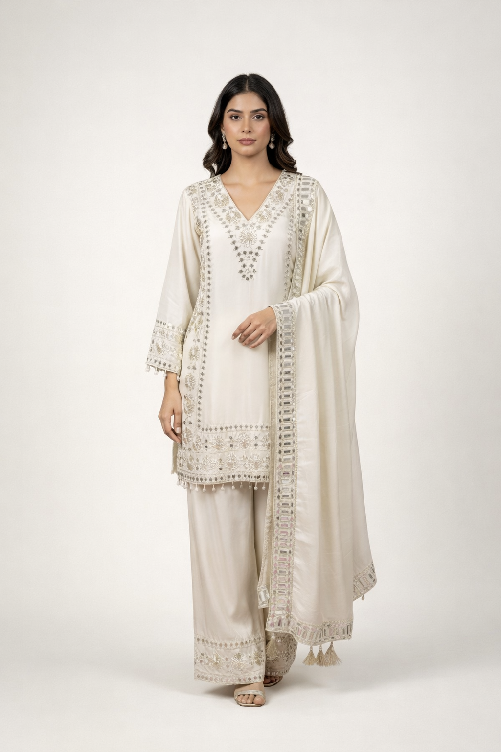 Readymade Shimmer Silk Salwar Suit