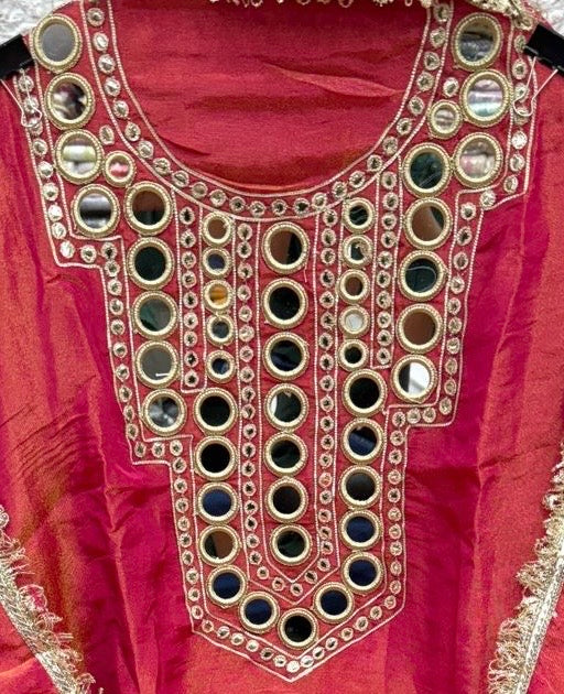 Unstitched Shimmer Tissue Salwar Suit