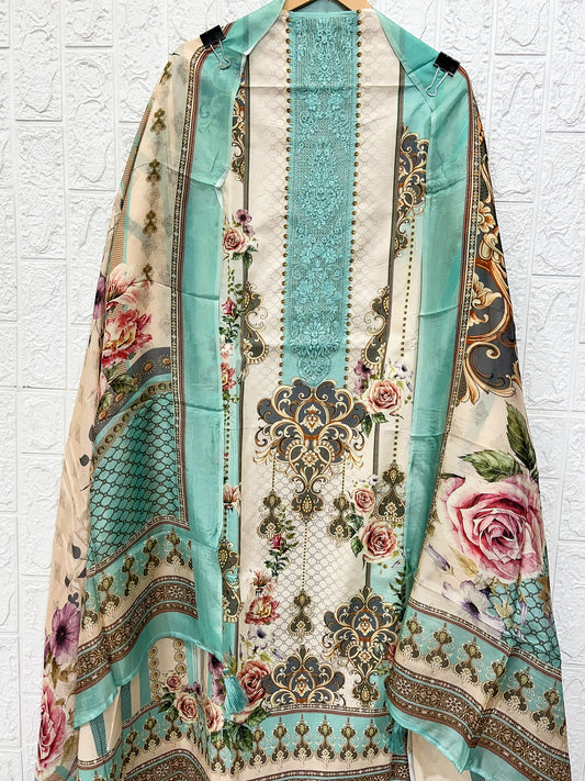 PAKISTANI PRINT LAWN COTTON SUIT