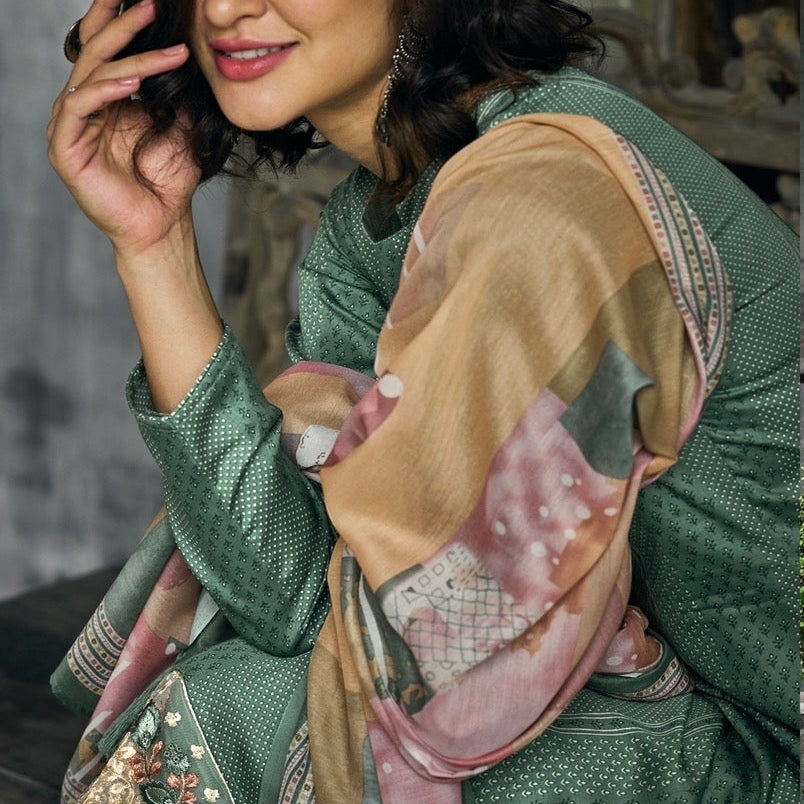 UNSTITCHED JAAM COTTON SUIT