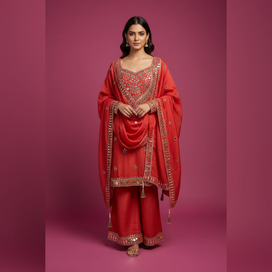 Readymade Shimmer Tissue Pant Suit