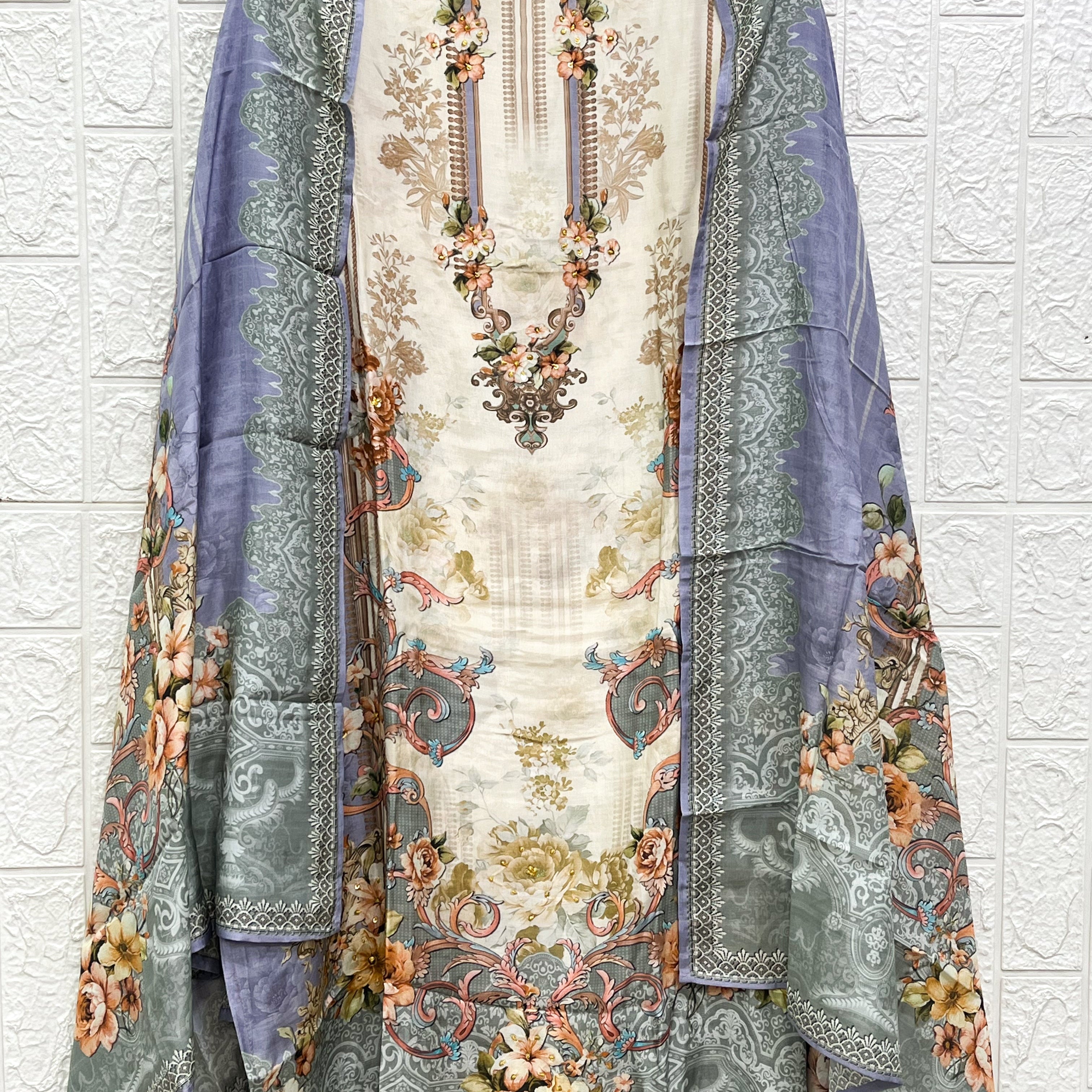 Pure Modal Pakistani Print Suit