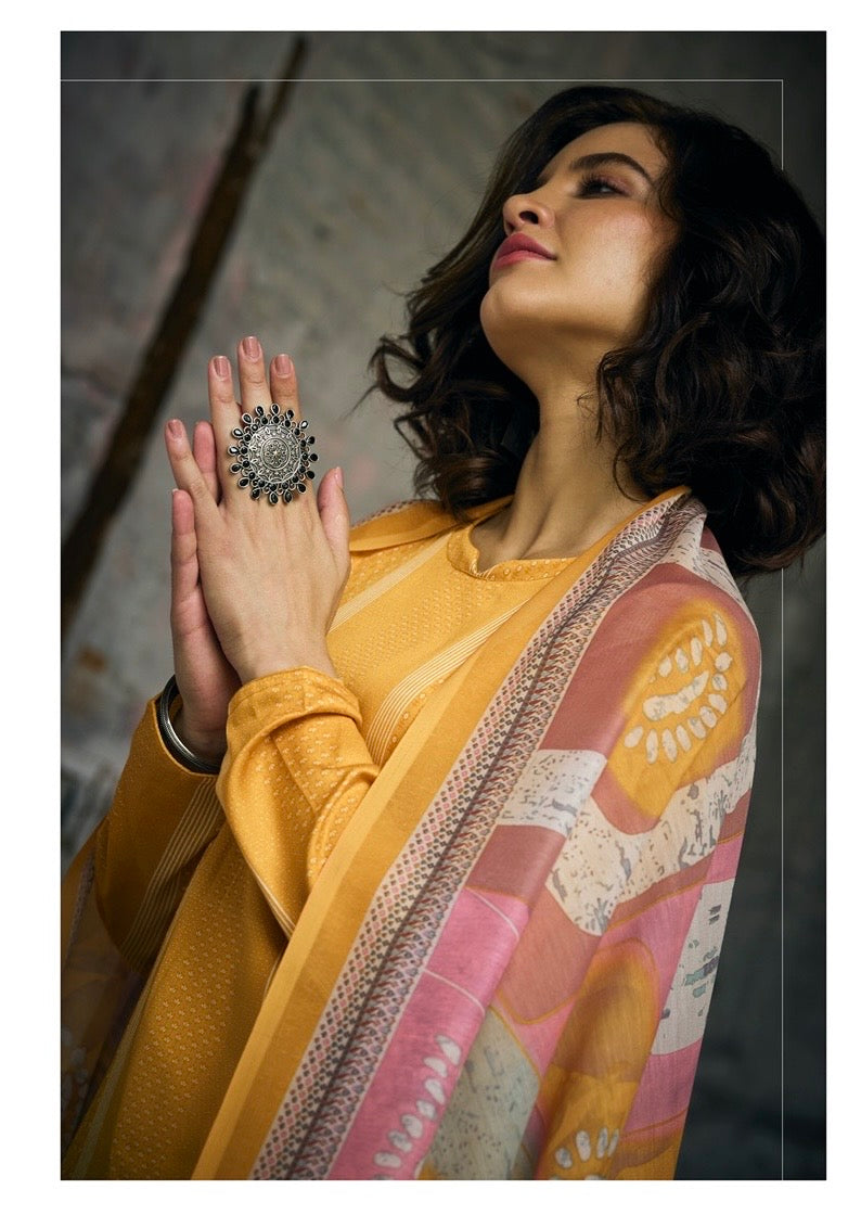 UNSTITCHED JAAM COTTON SUIT