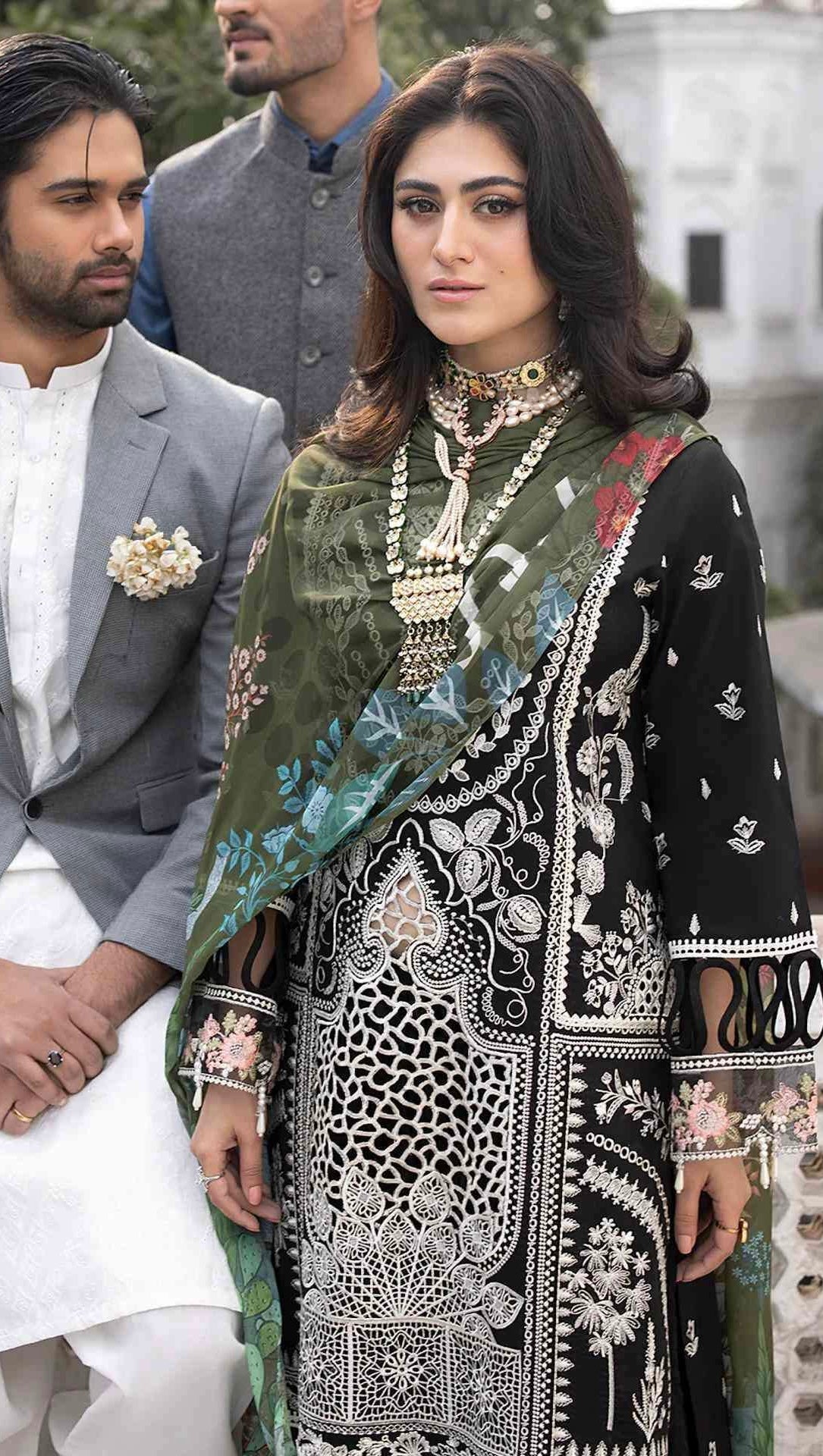UNSTITCHED COTTON EMBROIDERY SUIT