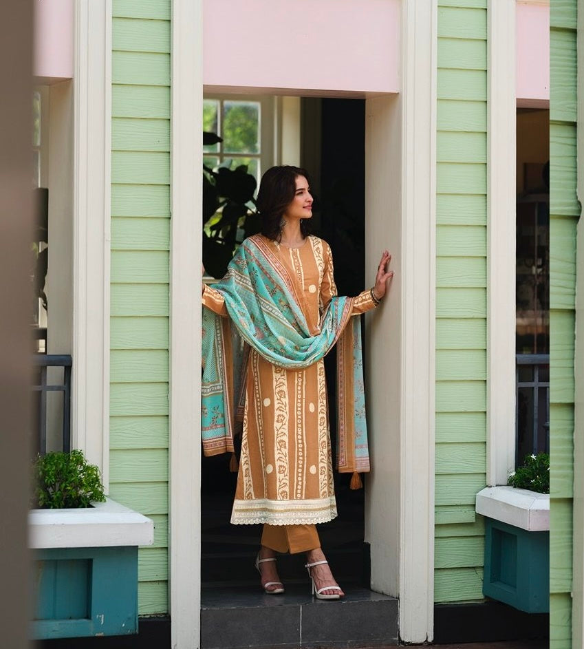 UNSTITCHED JAAM COTTON SUIT