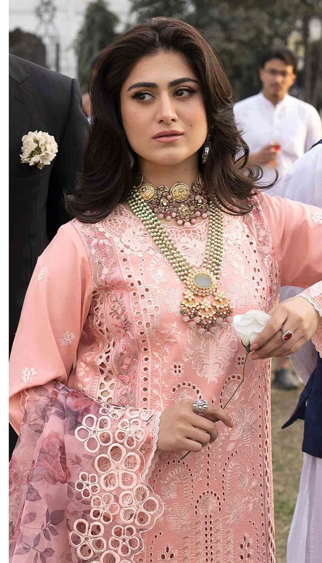 UNSTITCHED COTTON EMBROIDERY SUIT