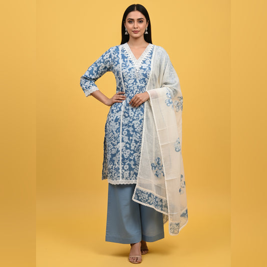 Unstitched Cotton Salwar Suit