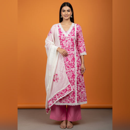 Unstitched Cotton Salwar Suit