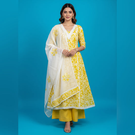 Unstitched Cotton Salwar Suit