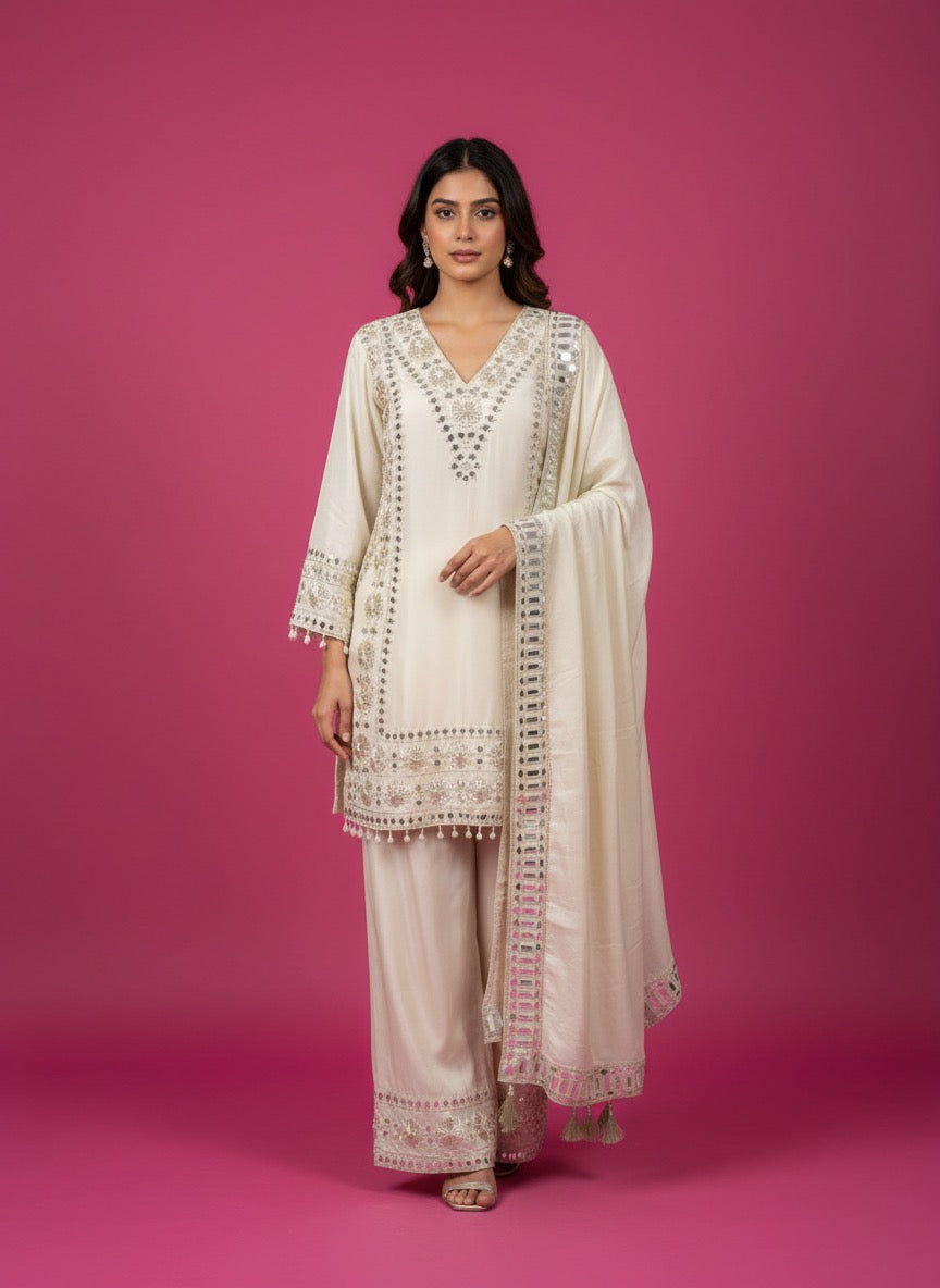 Readymade Shimmer Tissue Pant Suit