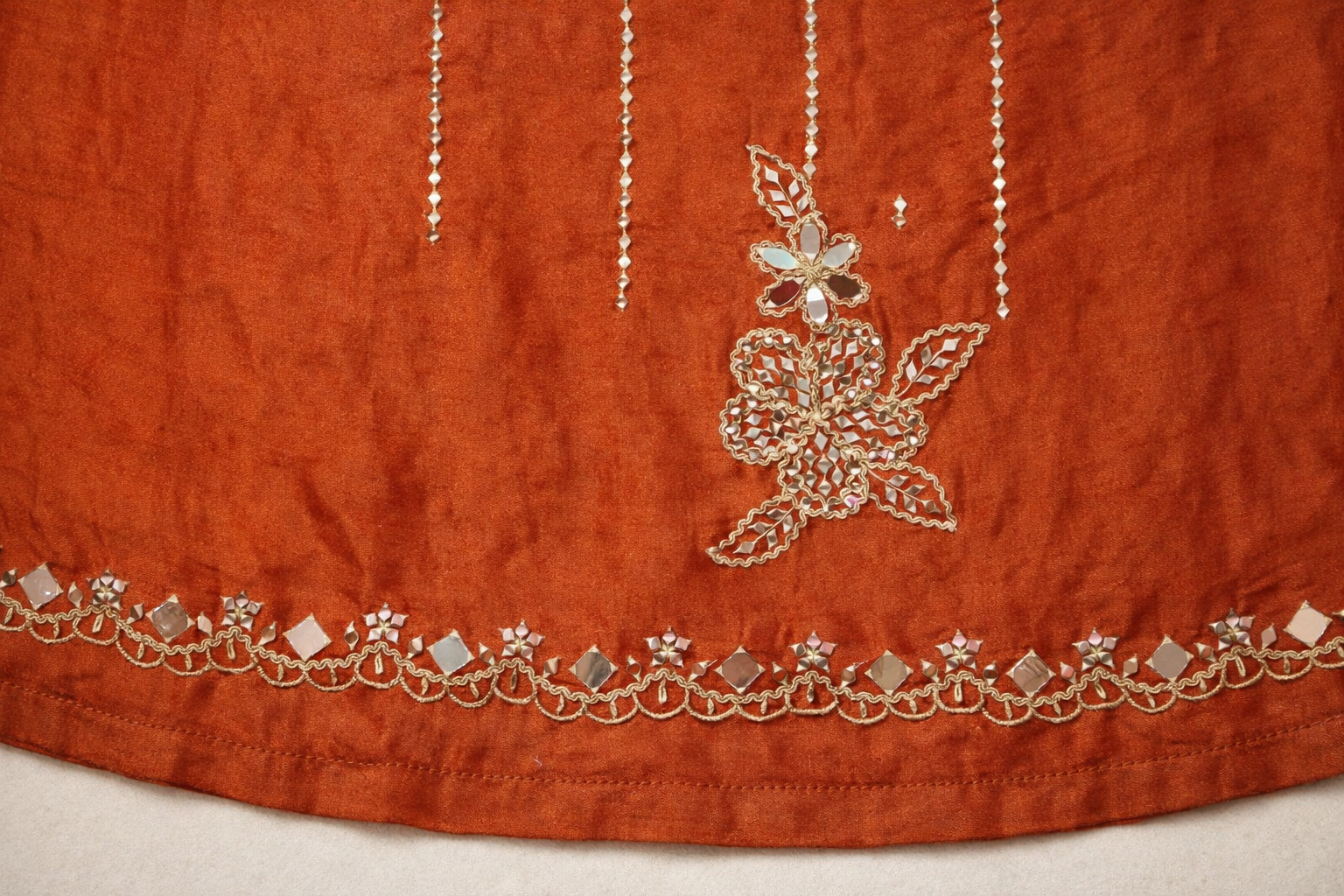 Unstitched Tissue Silk Salwar Suit