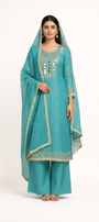Unstitched Shimmer Tissue Salwar Suit