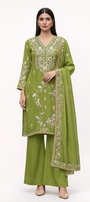 Unstitched Shimmer Tissue Salwar Suit
