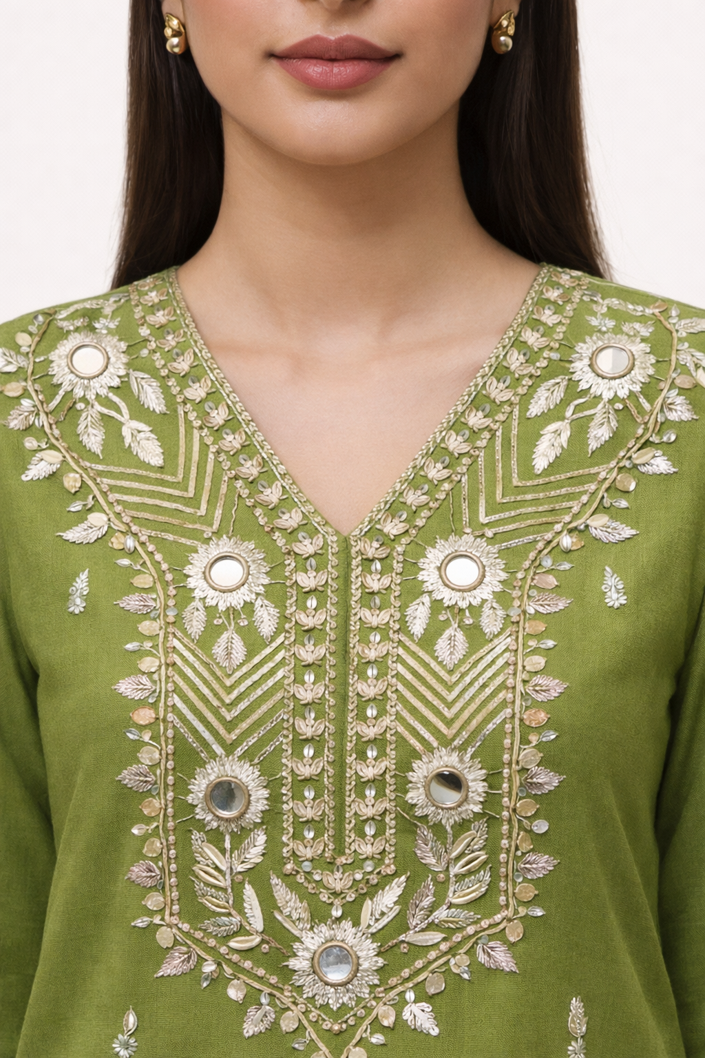 Unstitched Shimmer Tissue Salwar Suit