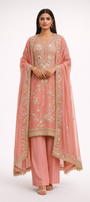 Unstitched Shimmer Tissue Salwar Suit