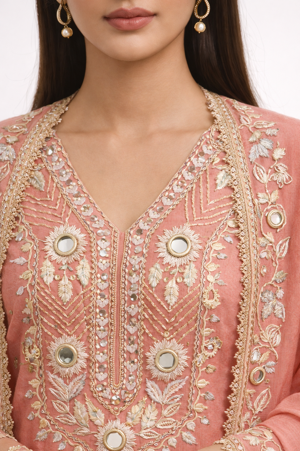 Unstitched Shimmer Tissue Salwar Suit