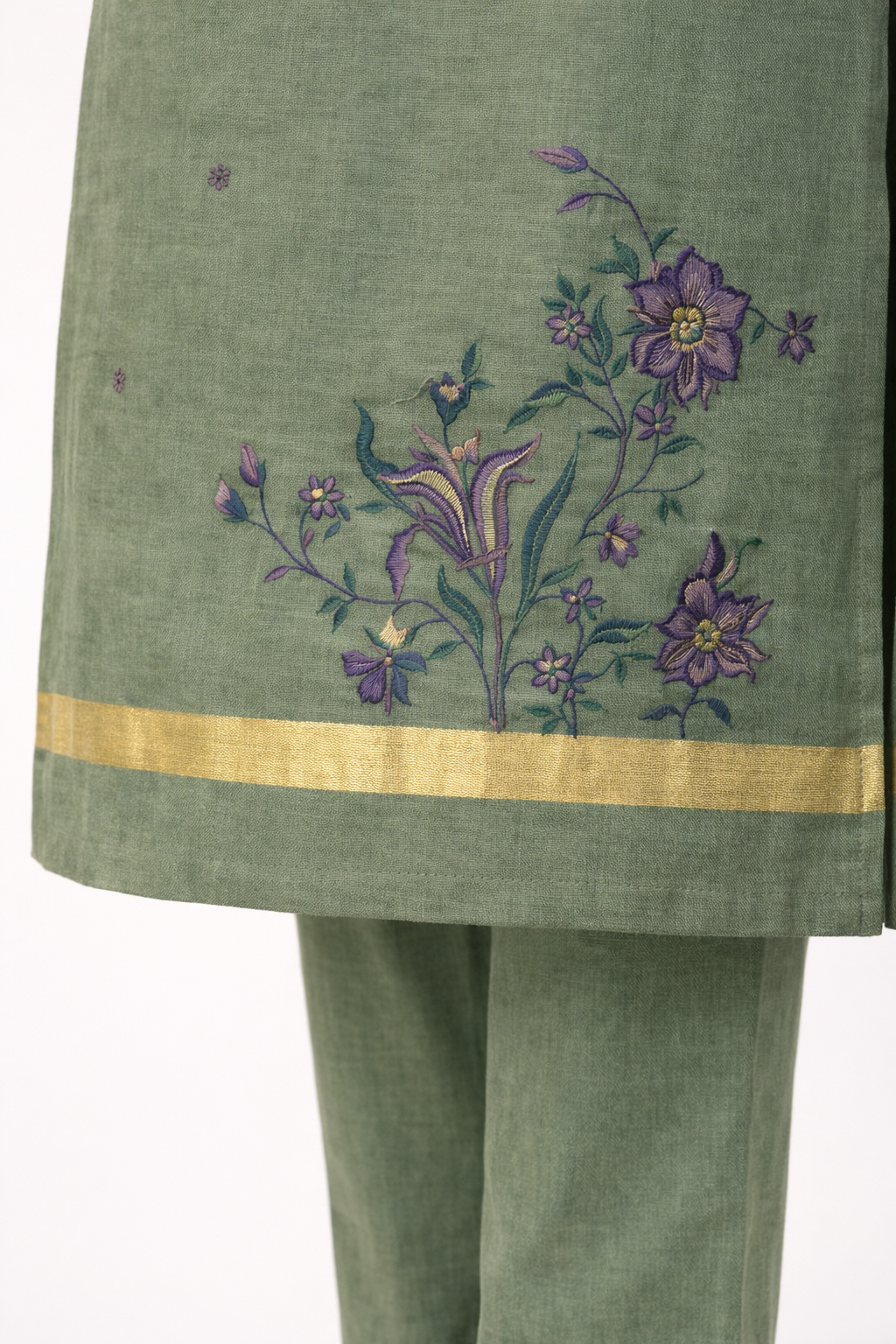 Unstitched Cotton Jamdani Weaving Salwar Suit