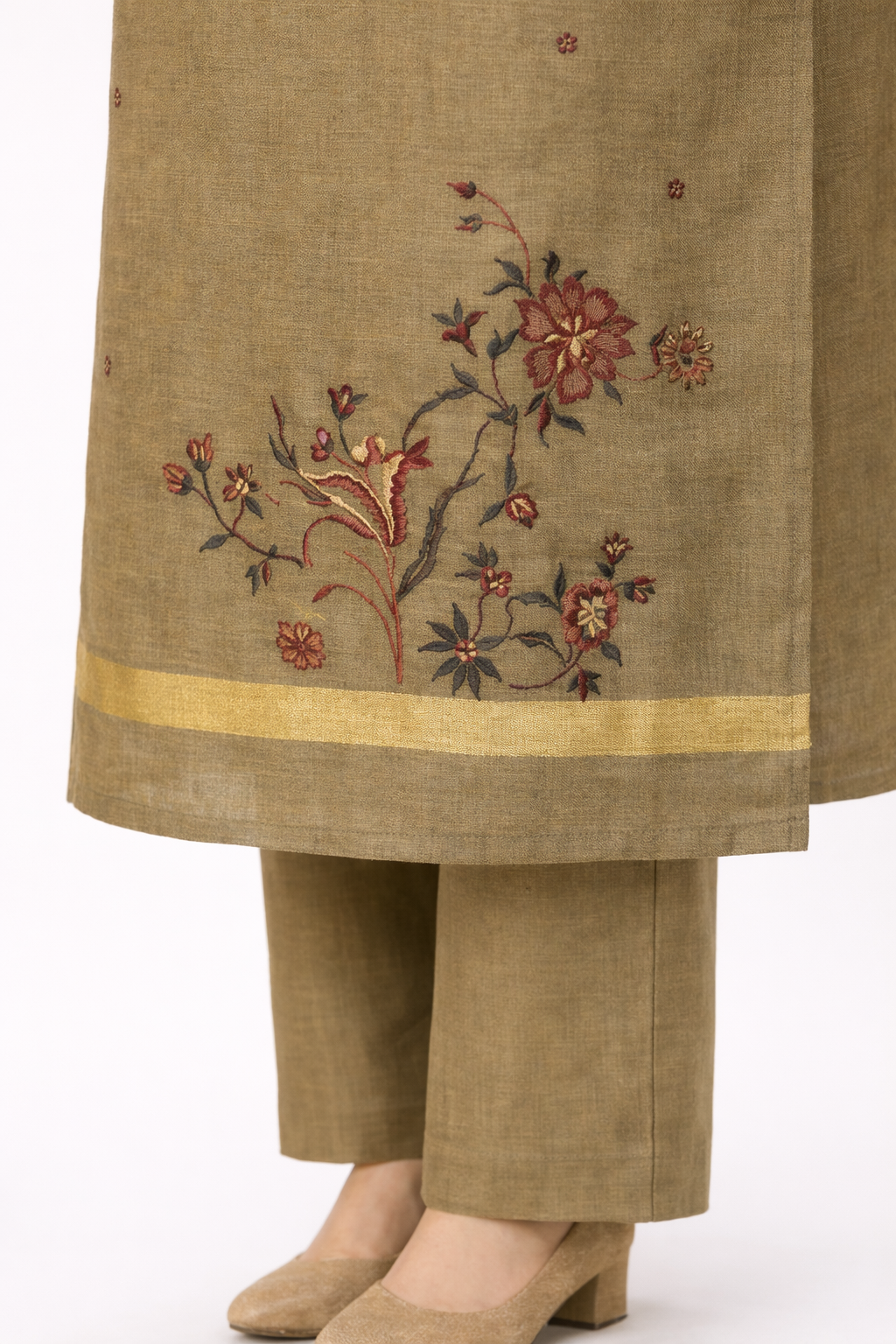 Unstitched Cotton Jamdani Weaving Salwar Suit