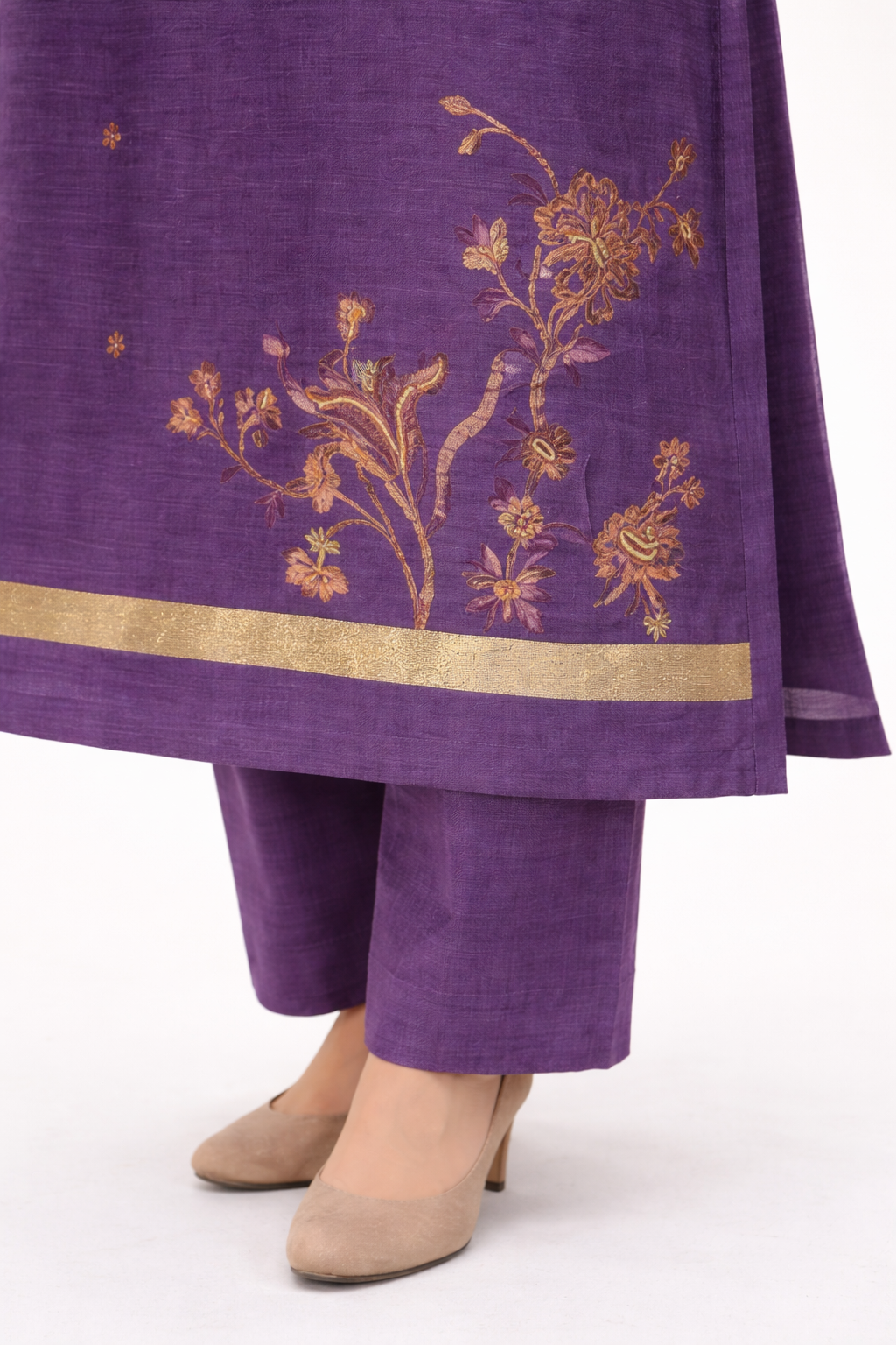 Unstitched Cotton Jamdani Weaving Salwar Suit