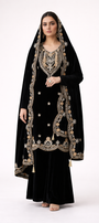 Unstitched Velvet Salwar Suit