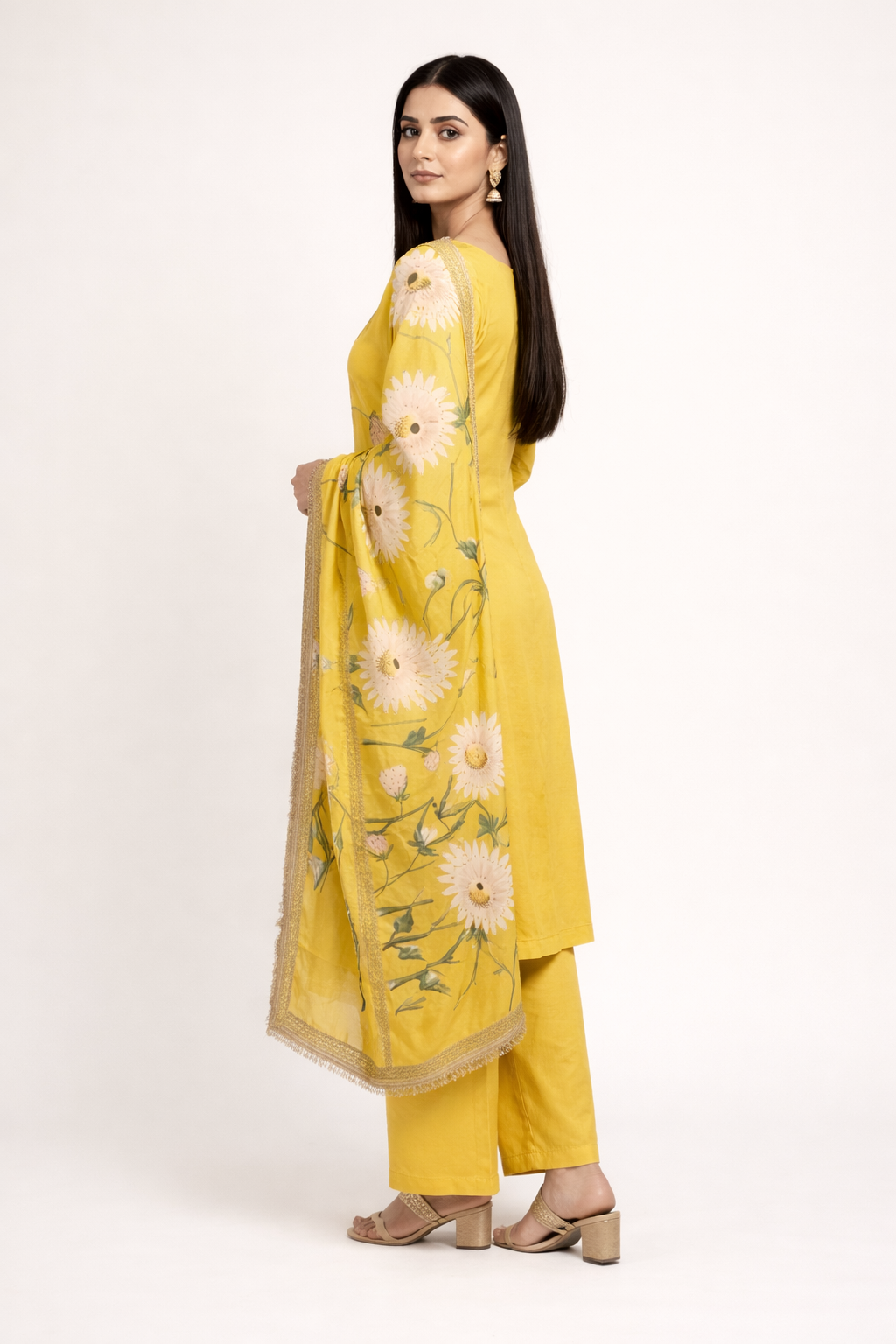 Unstitched Tissue Silk Salwar Suit