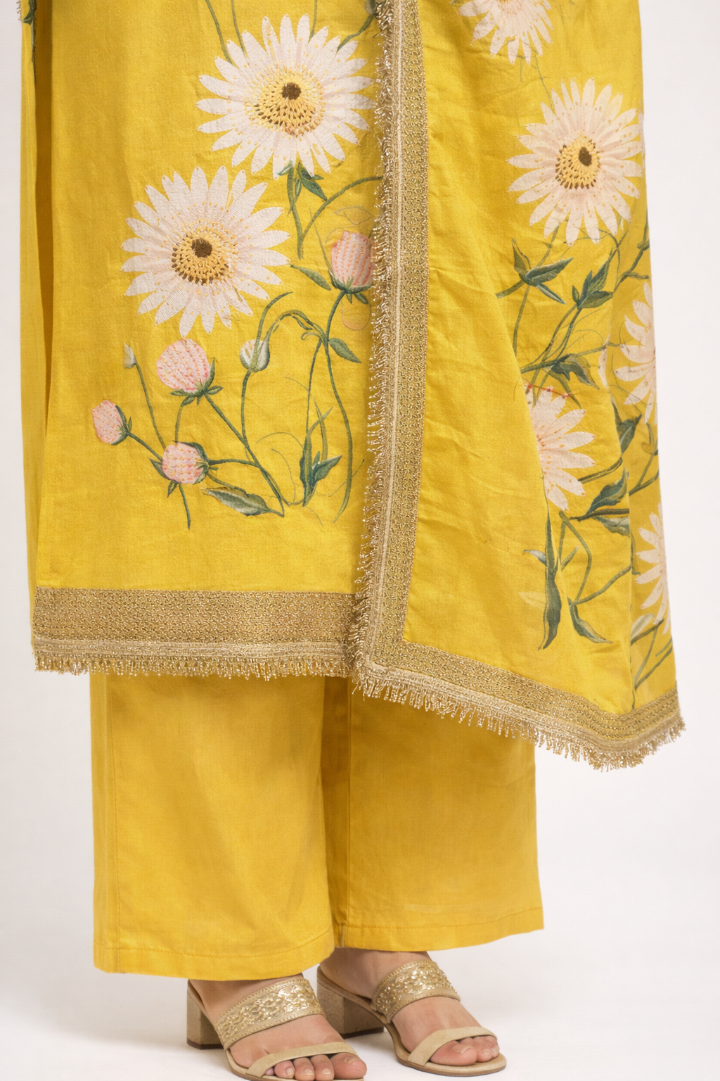 Unstitched Tissue Silk Salwar Suit