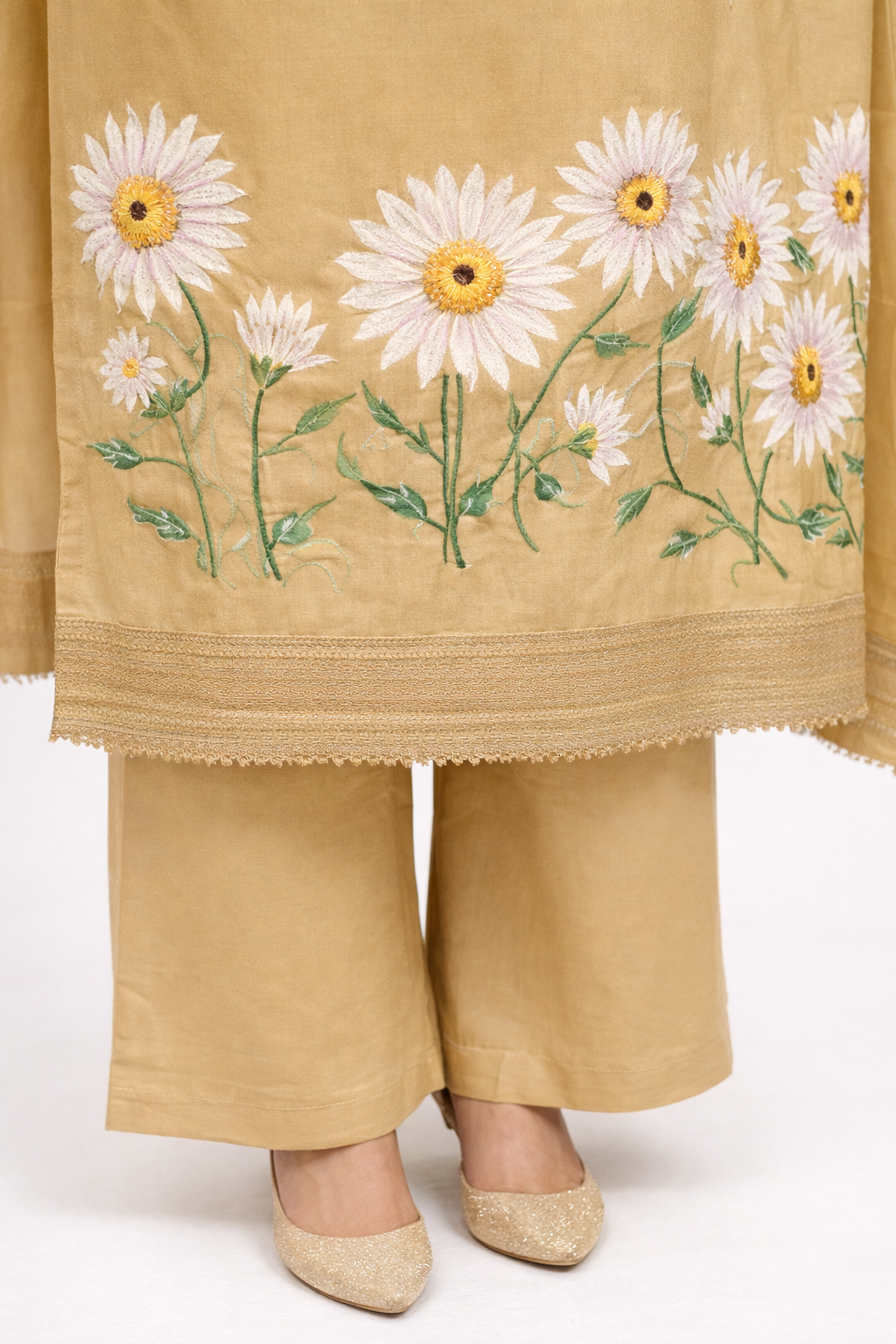 Unstitched Shimmer Tissue Salwar Suit