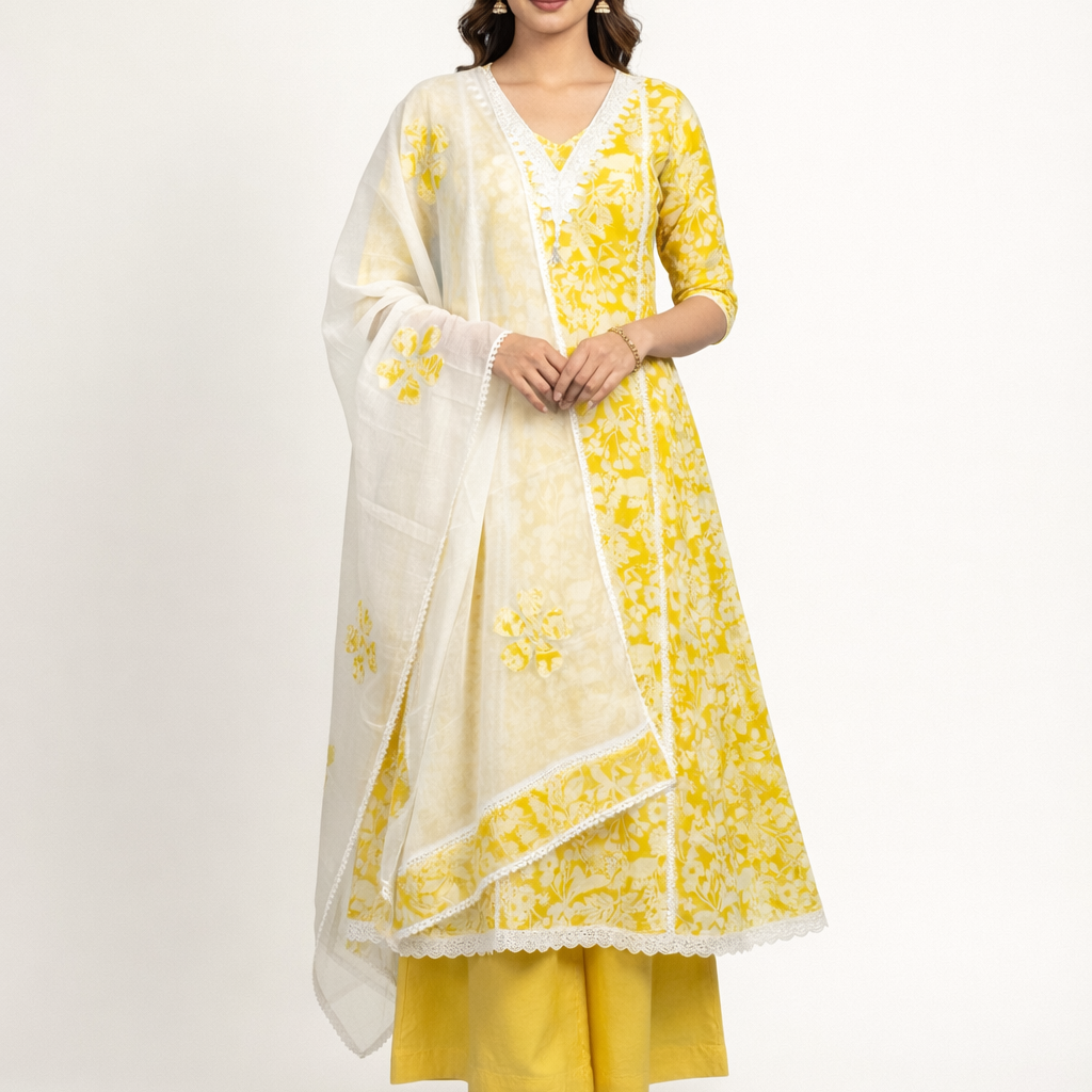 Unstitched Cotton Salwar Suit