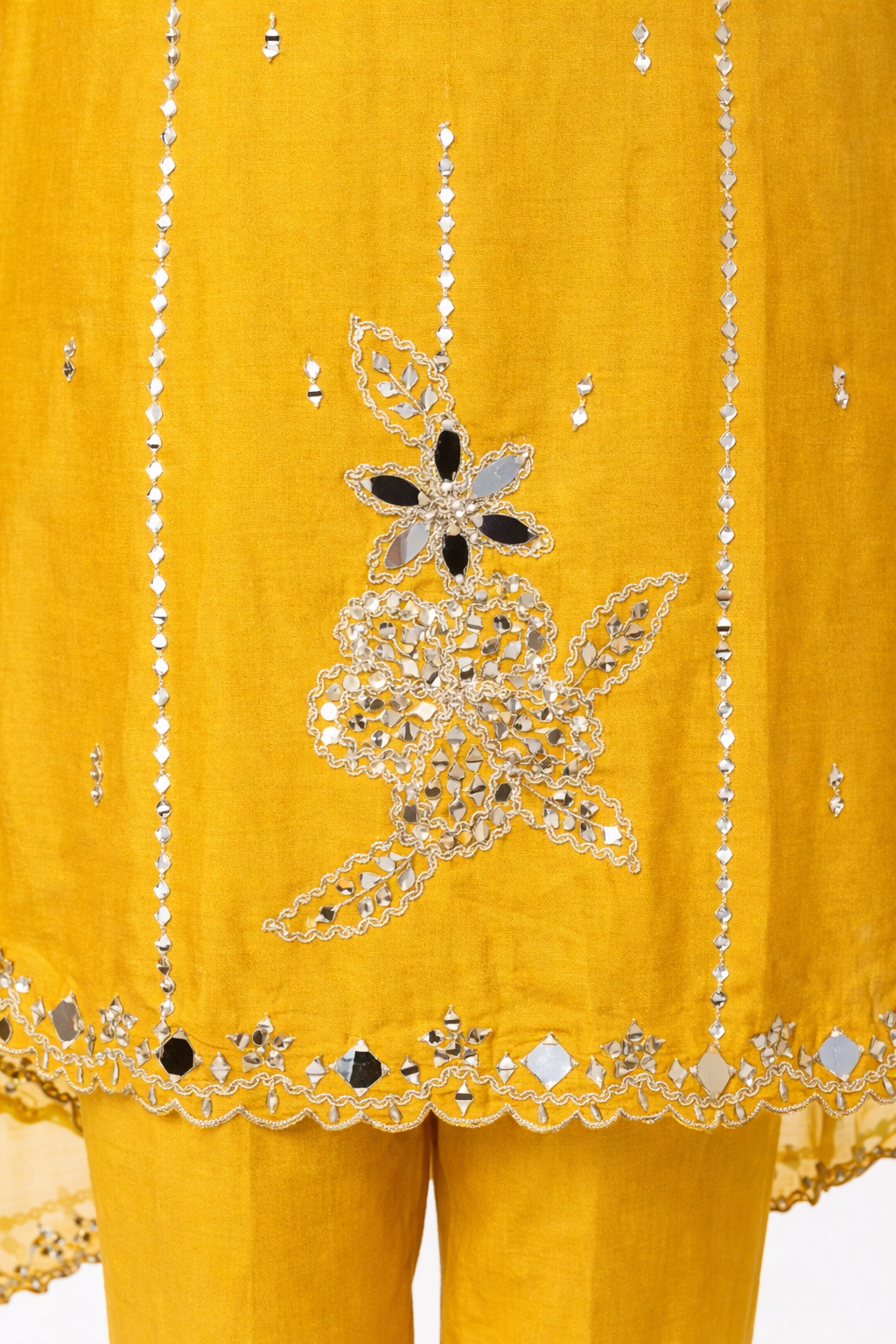 Unstitched Tissue Silk Salwar Suit