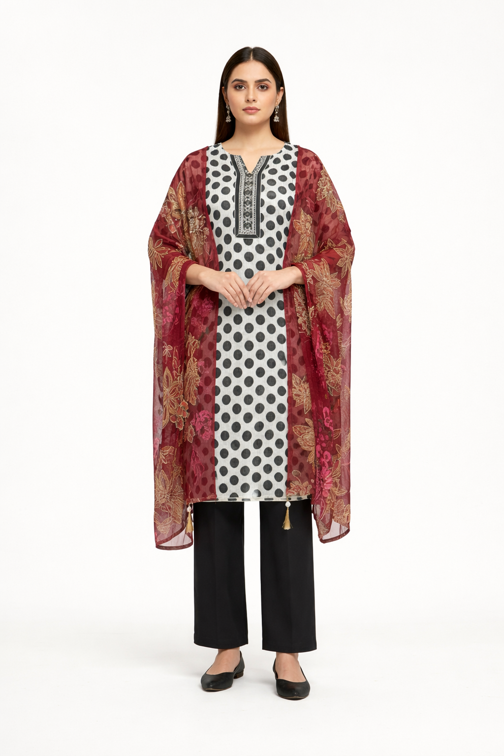 Unstitched Glass Organza Salwar Suit