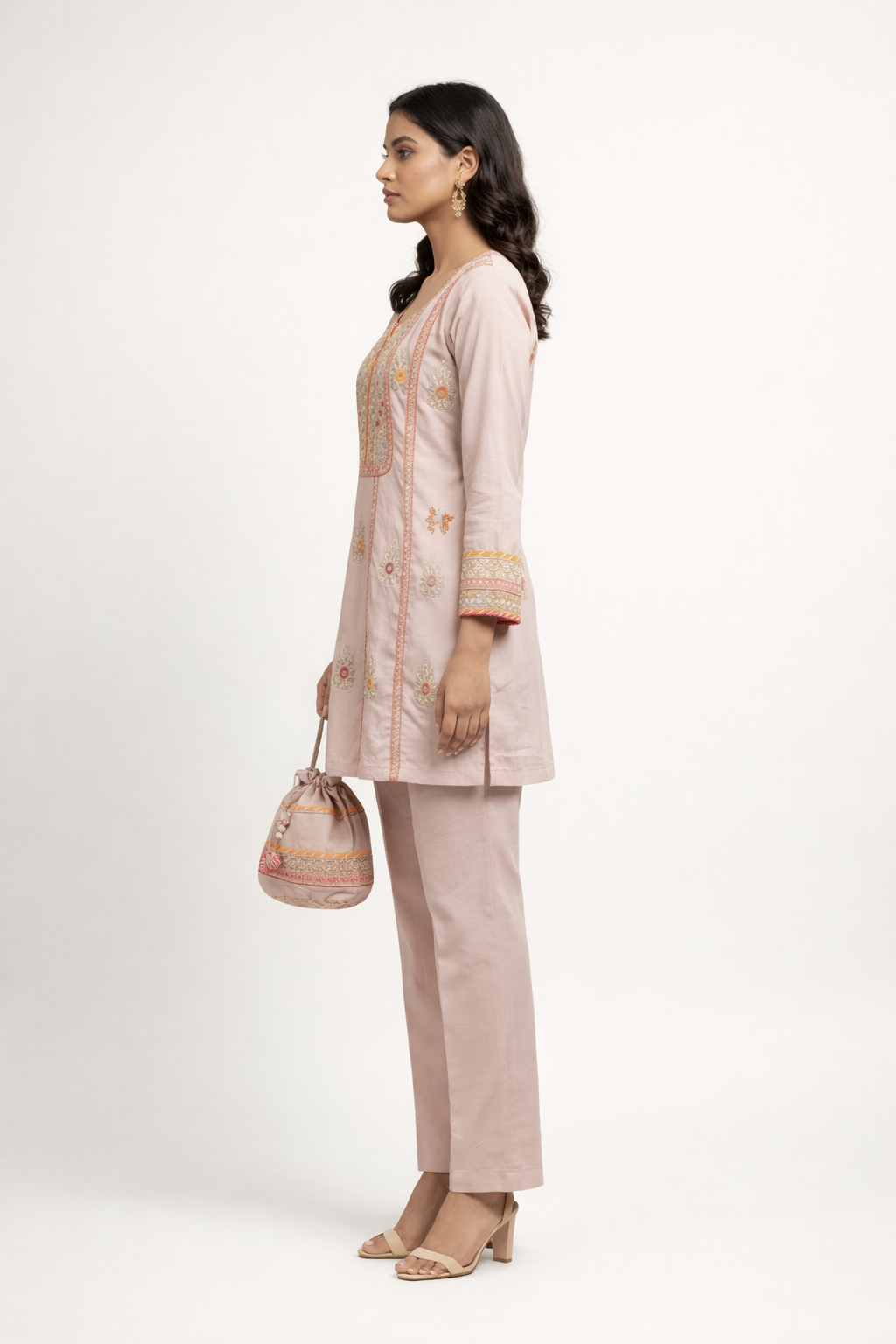 Readymade Shimmer Tissue Co-Ord Set