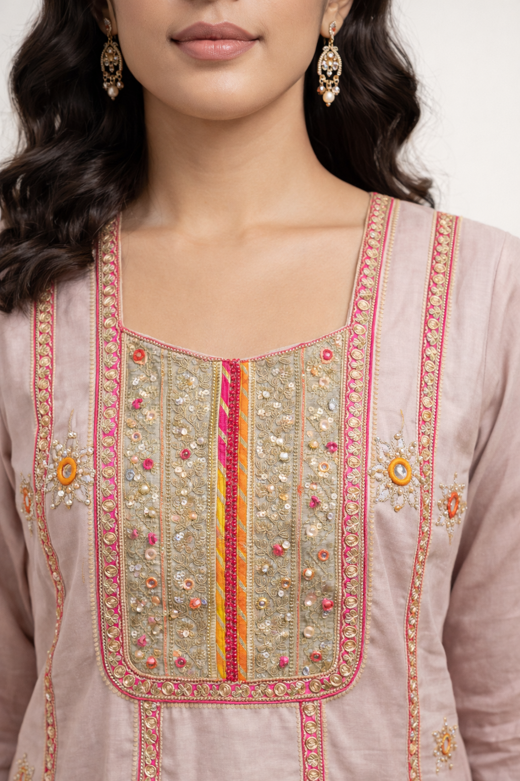 Readymade Shimmer Tissue Co-Ord Set