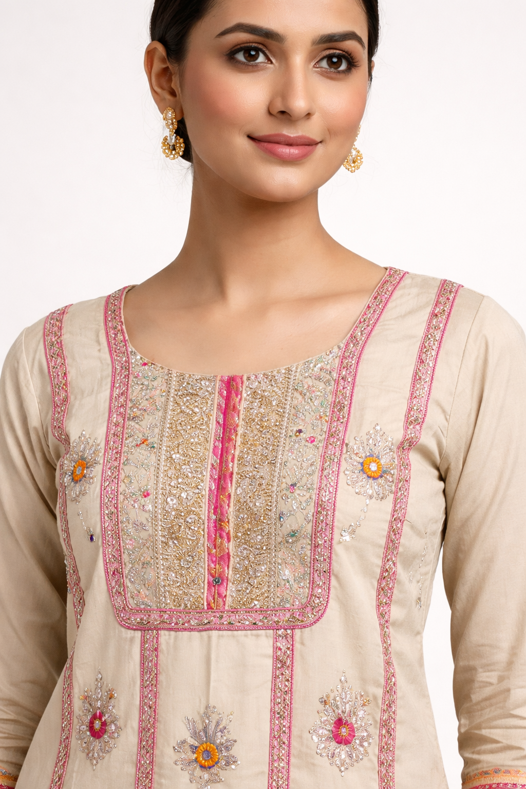 Readymade Shimmer Tissue Co- Ord Set