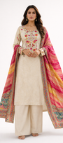 Unstitched Jaquard Tissue Salwar Suit