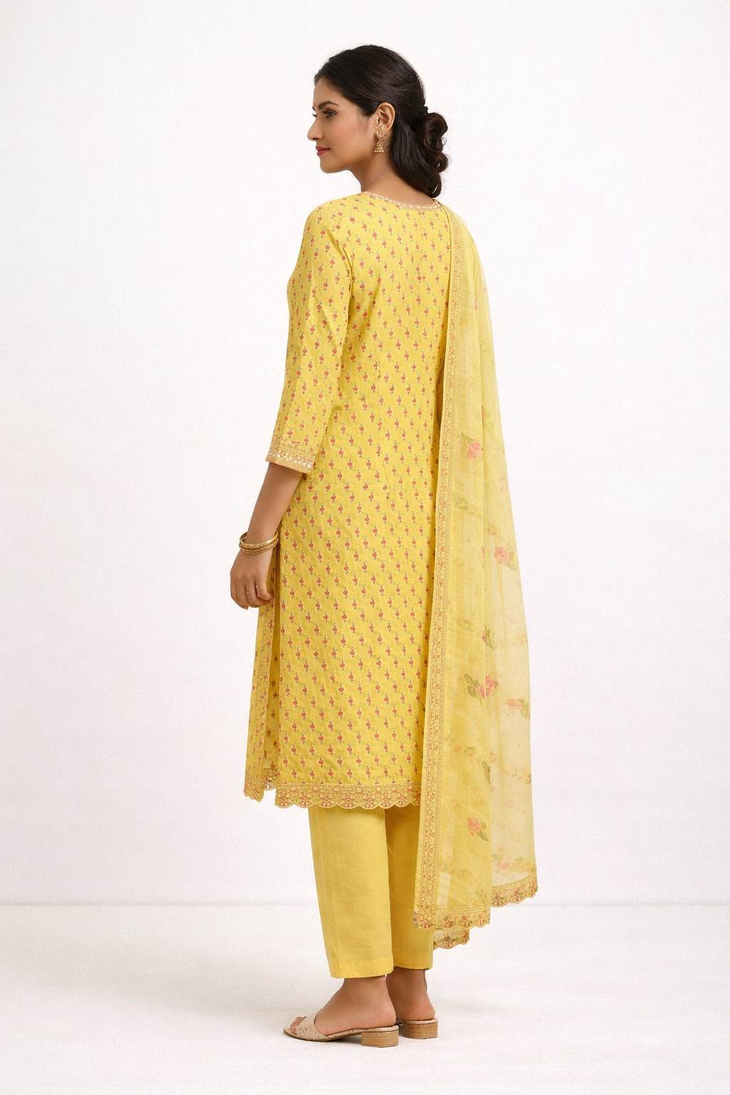 Unstitched Cotton Print Salwar Suit