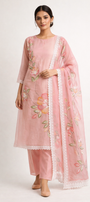 Unstitched Organza Salwar Suit