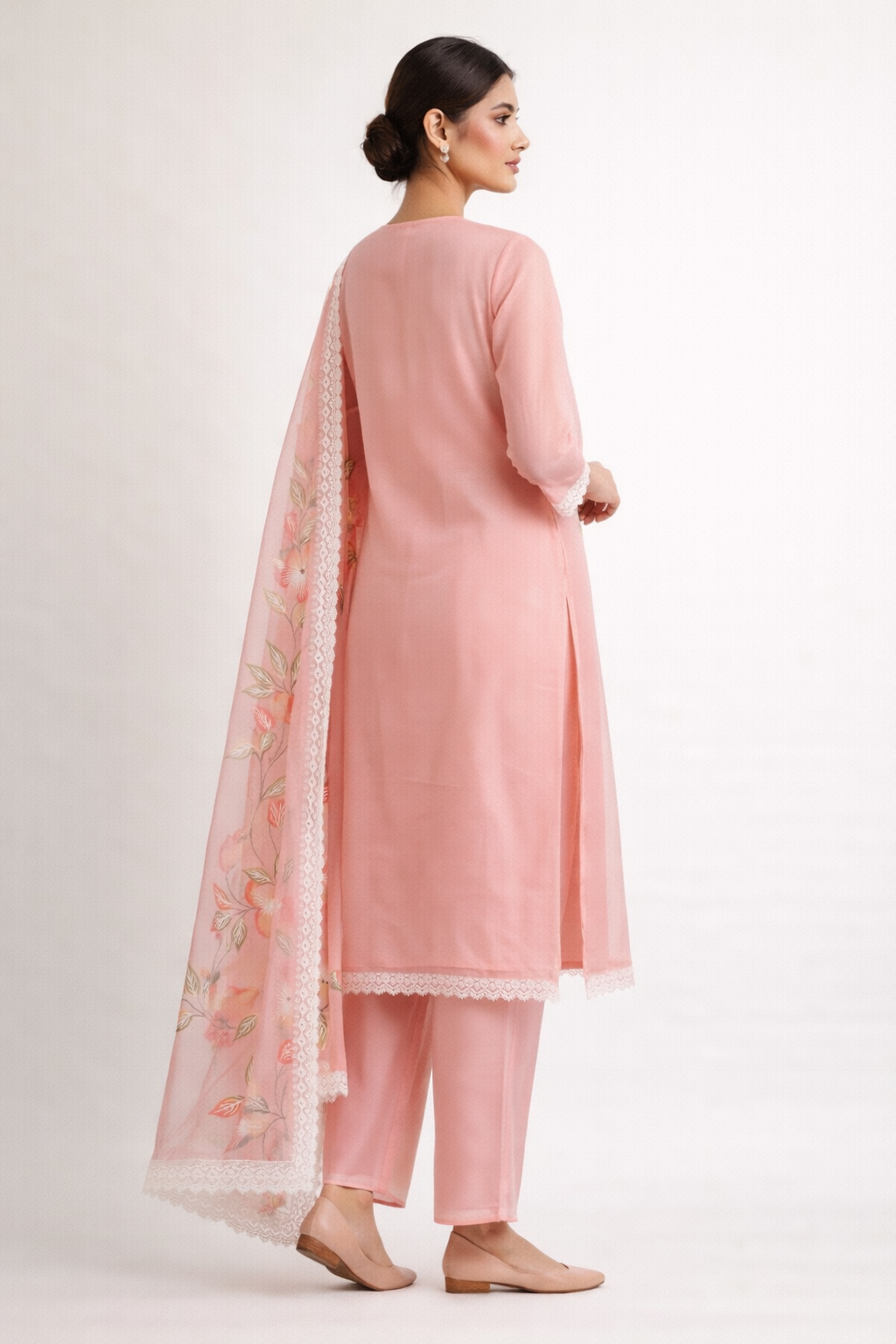 Unstitched Organza Salwar Suit