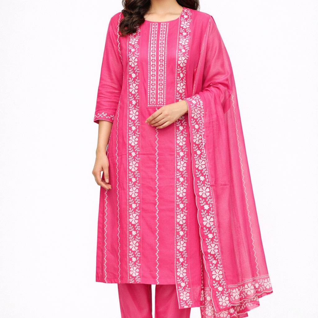 Unstitched Jaam Cotton Salwar Suit