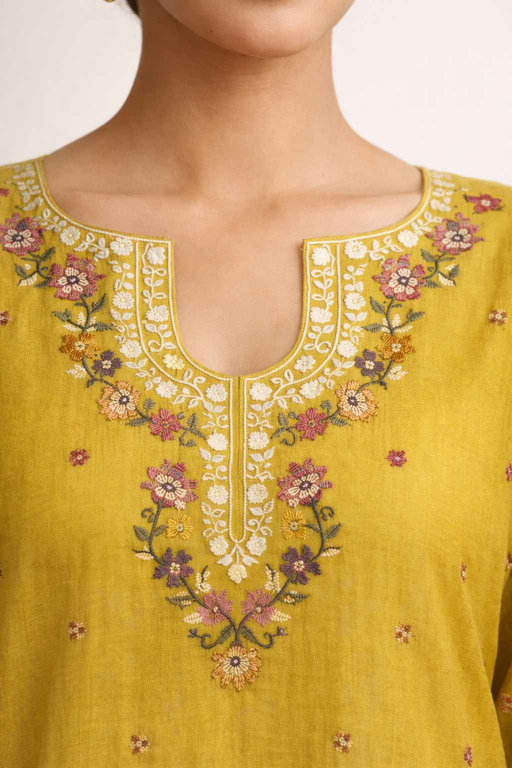 Unstitched Mul Chanderi Salwar Suit