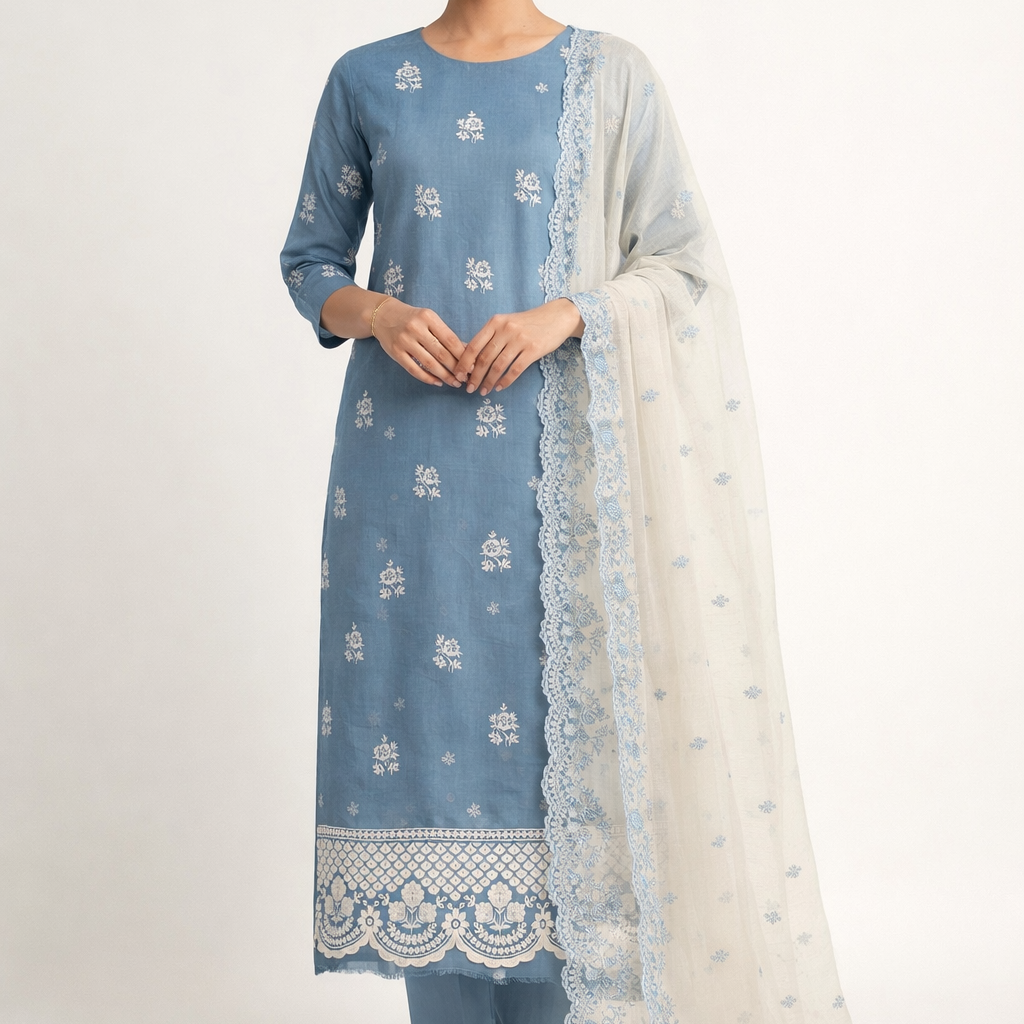 Unstitched Jaam Cotton Salwar Suit
