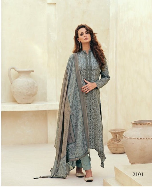 UNSTITCHED JAAM COTTON SUIT
