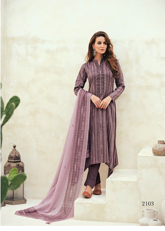 UNSTITCHED JAAM COTTON SUIT