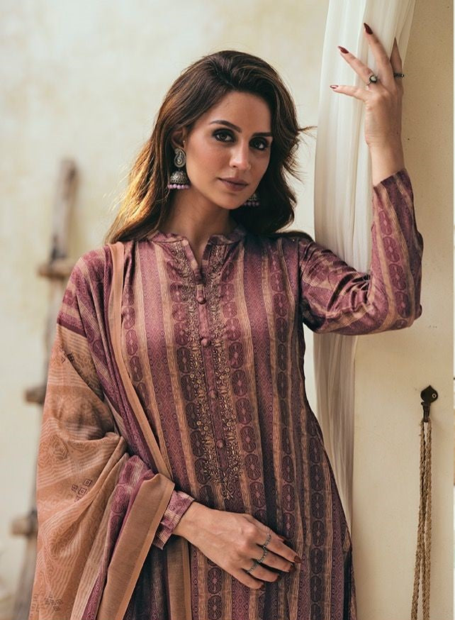 UNSTITCHED JAAM COTTON SUIT